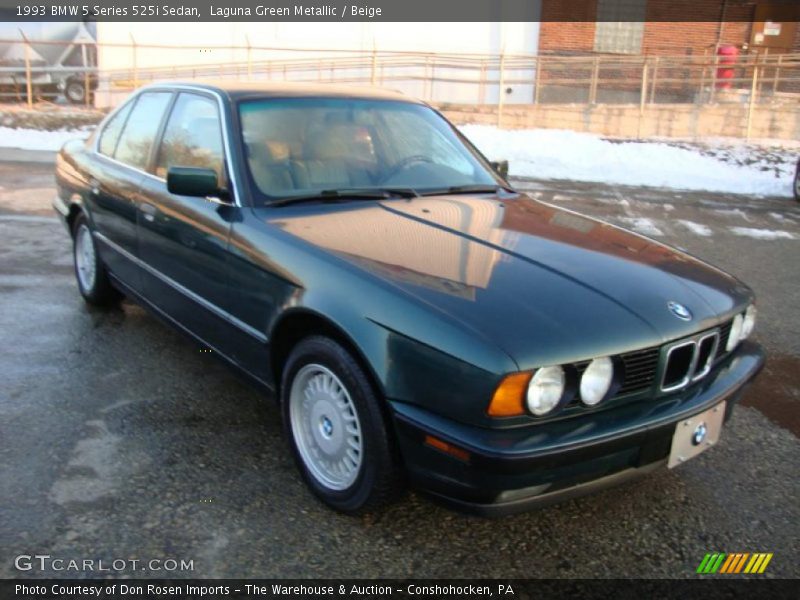 Laguna Green Metallic / Beige 1993 BMW 5 Series 525i Sedan