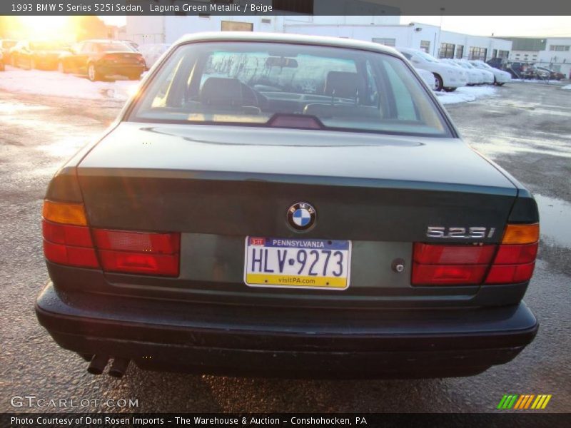 Laguna Green Metallic / Beige 1993 BMW 5 Series 525i Sedan