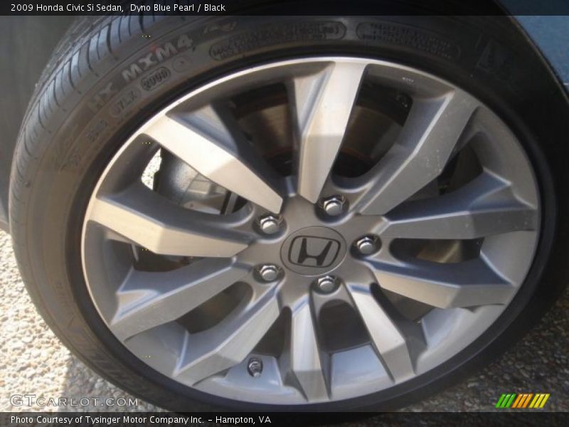 Dyno Blue Pearl / Black 2009 Honda Civic Si Sedan