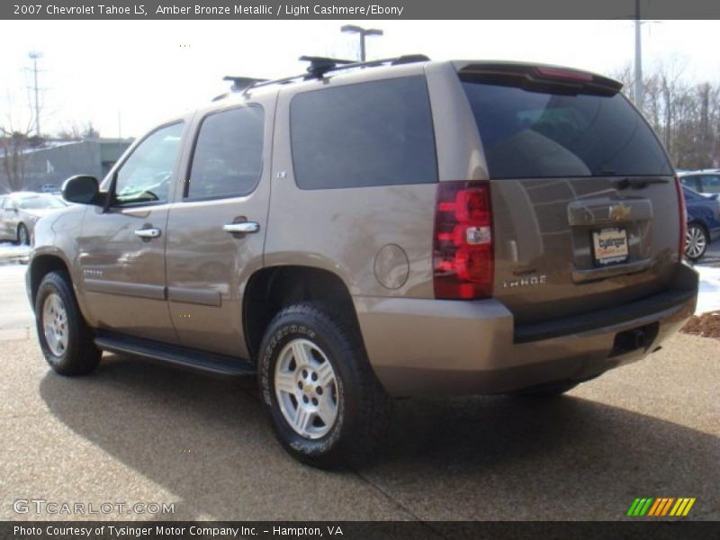 Amber Bronze Metallic / Light Cashmere/Ebony 2007 Chevrolet Tahoe LS