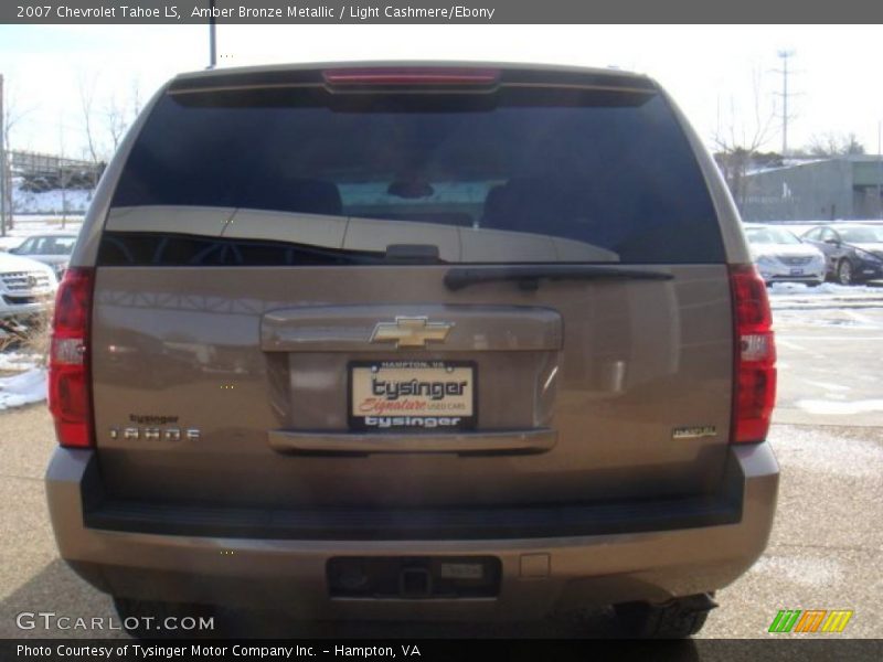 Amber Bronze Metallic / Light Cashmere/Ebony 2007 Chevrolet Tahoe LS