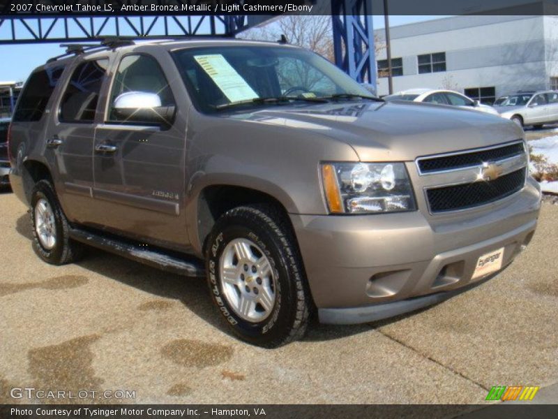 Amber Bronze Metallic / Light Cashmere/Ebony 2007 Chevrolet Tahoe LS