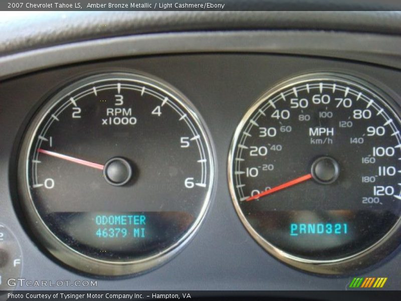 Amber Bronze Metallic / Light Cashmere/Ebony 2007 Chevrolet Tahoe LS