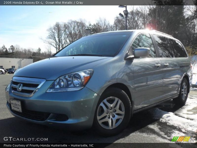 Ocean Mist Metallic / Gray 2006 Honda Odyssey EX-L