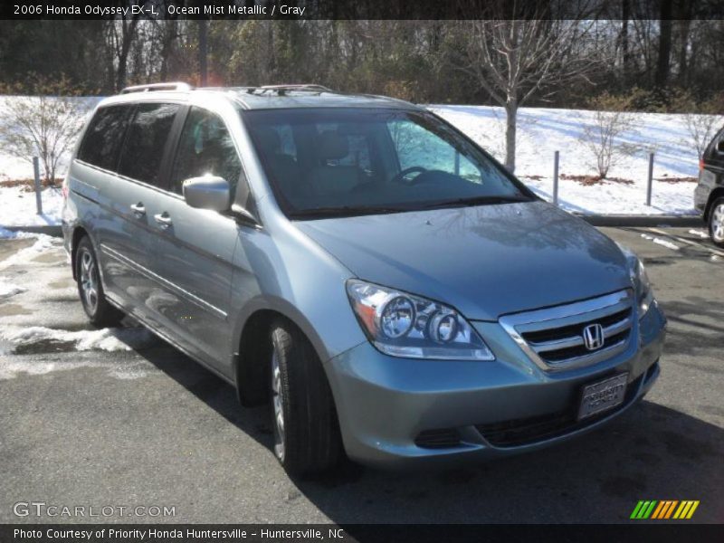 Ocean Mist Metallic / Gray 2006 Honda Odyssey EX-L