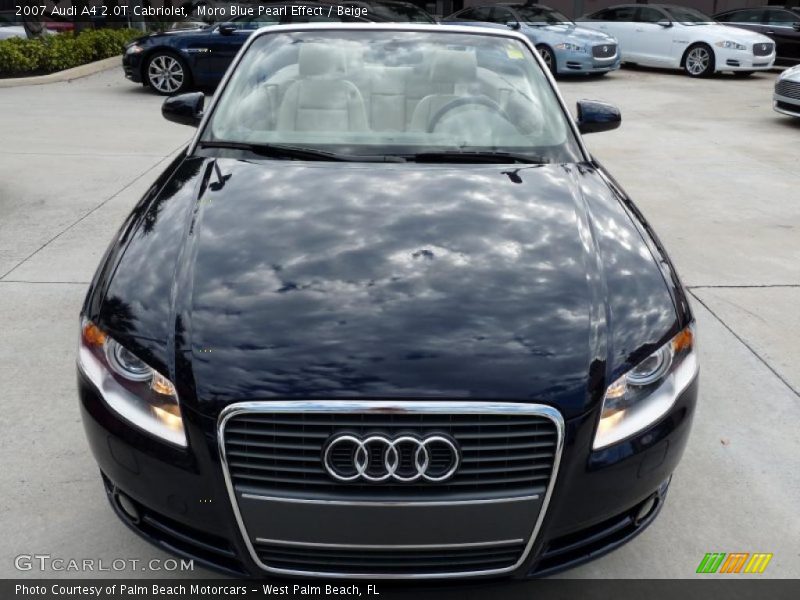 Moro Blue Pearl Effect / Beige 2007 Audi A4 2.0T Cabriolet