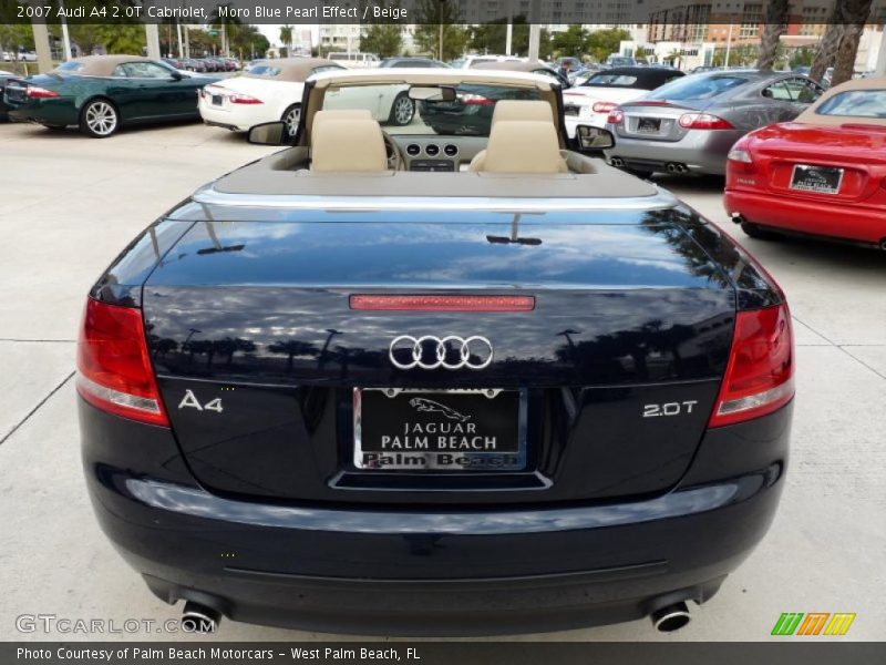 Moro Blue Pearl Effect / Beige 2007 Audi A4 2.0T Cabriolet