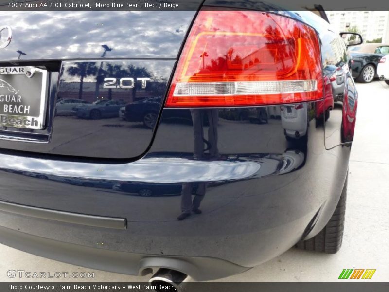 Moro Blue Pearl Effect / Beige 2007 Audi A4 2.0T Cabriolet