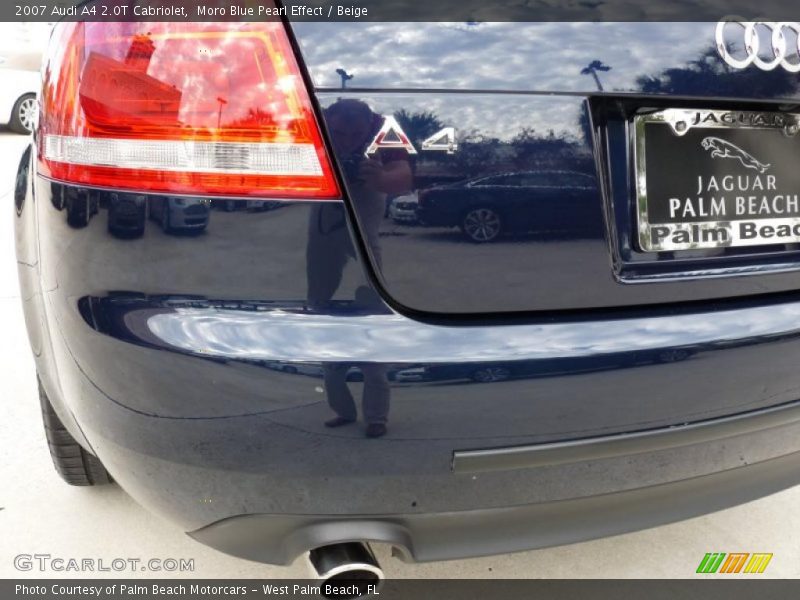 Moro Blue Pearl Effect / Beige 2007 Audi A4 2.0T Cabriolet