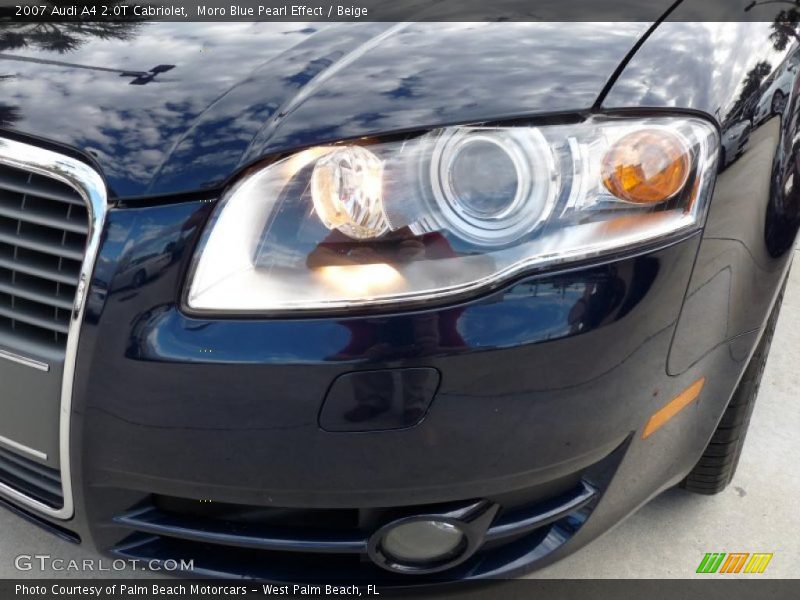 Moro Blue Pearl Effect / Beige 2007 Audi A4 2.0T Cabriolet
