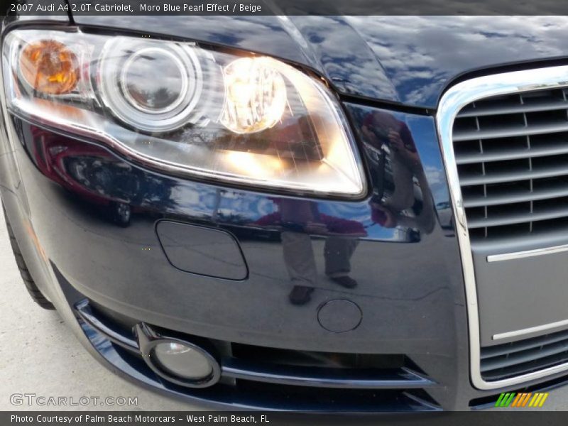 Moro Blue Pearl Effect / Beige 2007 Audi A4 2.0T Cabriolet