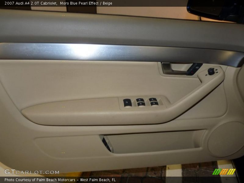 Moro Blue Pearl Effect / Beige 2007 Audi A4 2.0T Cabriolet