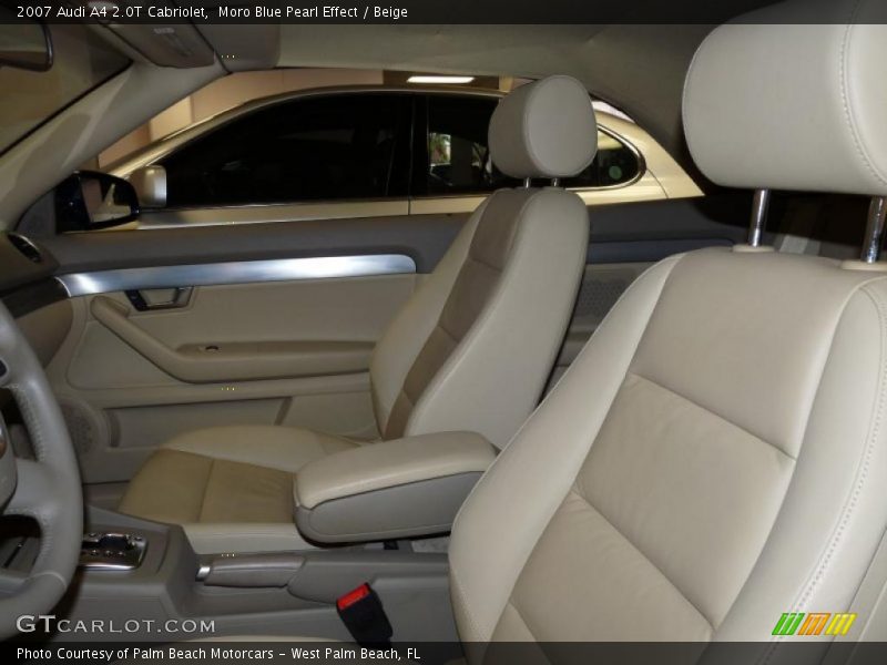 Moro Blue Pearl Effect / Beige 2007 Audi A4 2.0T Cabriolet