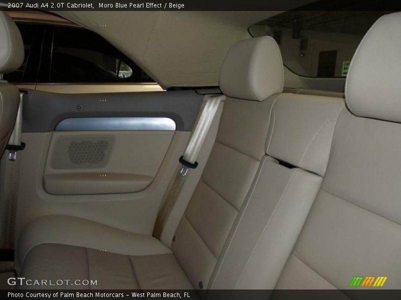 Moro Blue Pearl Effect / Beige 2007 Audi A4 2.0T Cabriolet
