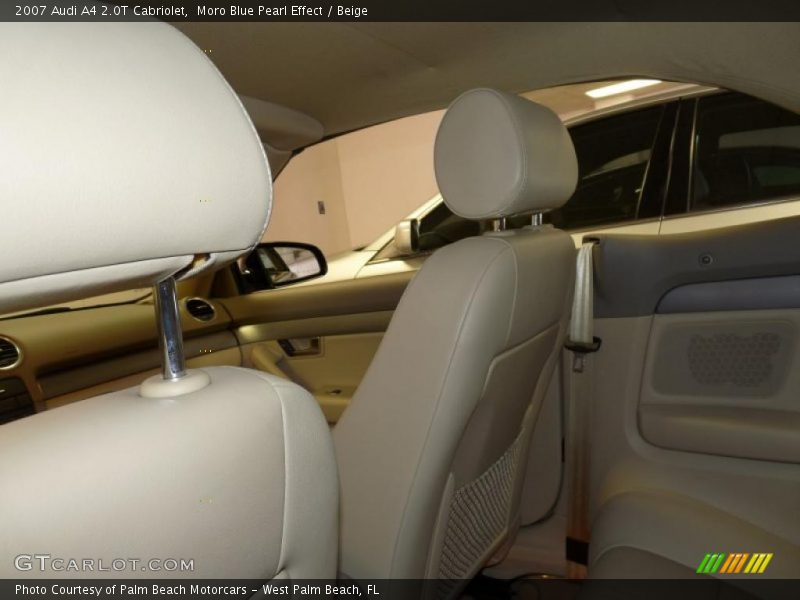 Moro Blue Pearl Effect / Beige 2007 Audi A4 2.0T Cabriolet