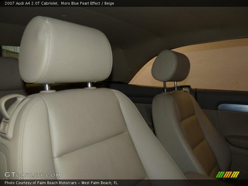 Moro Blue Pearl Effect / Beige 2007 Audi A4 2.0T Cabriolet