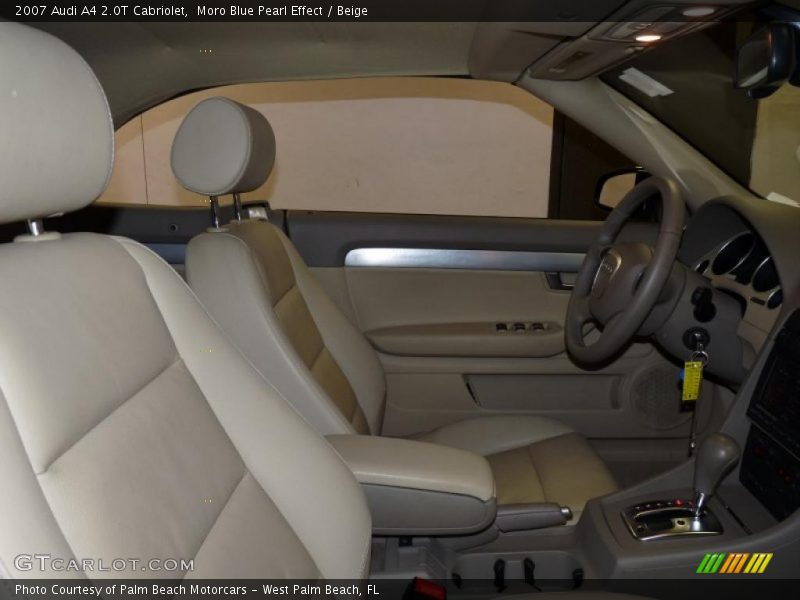 Moro Blue Pearl Effect / Beige 2007 Audi A4 2.0T Cabriolet
