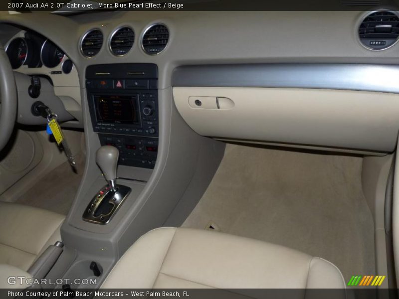 Moro Blue Pearl Effect / Beige 2007 Audi A4 2.0T Cabriolet
