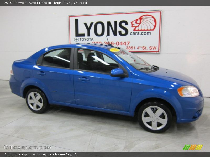 Bright Blue / Charcoal 2010 Chevrolet Aveo LT Sedan