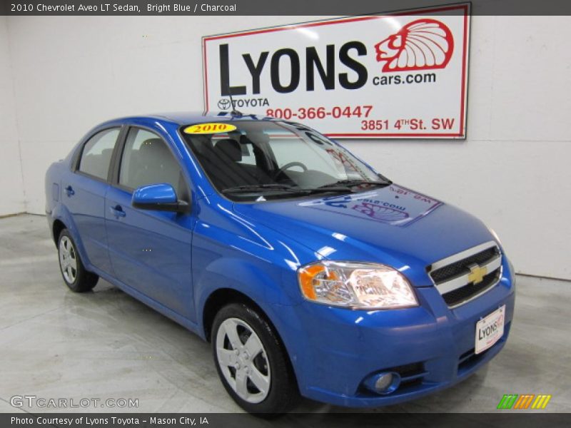 Bright Blue / Charcoal 2010 Chevrolet Aveo LT Sedan