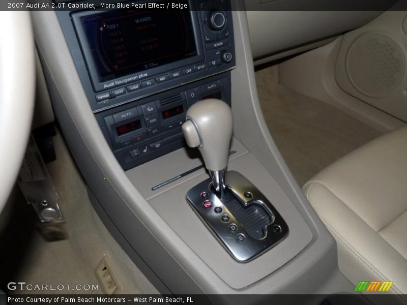 Moro Blue Pearl Effect / Beige 2007 Audi A4 2.0T Cabriolet