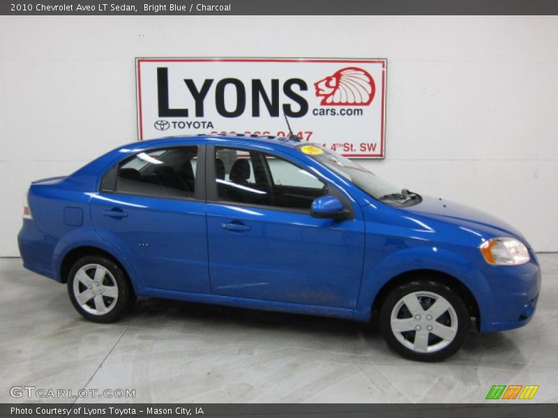 Bright Blue / Charcoal 2010 Chevrolet Aveo LT Sedan