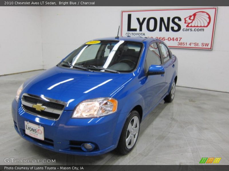 Bright Blue / Charcoal 2010 Chevrolet Aveo LT Sedan