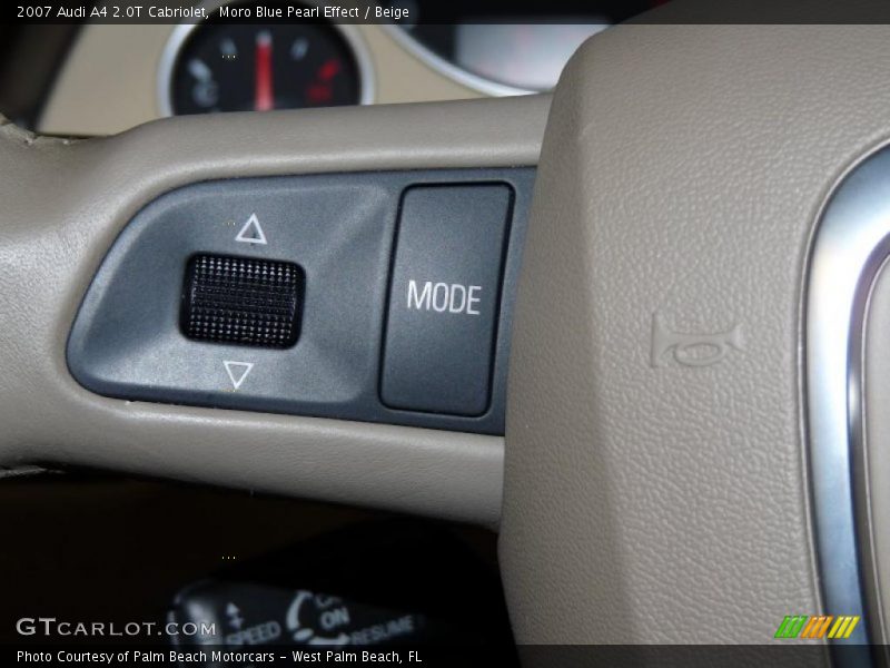 Moro Blue Pearl Effect / Beige 2007 Audi A4 2.0T Cabriolet