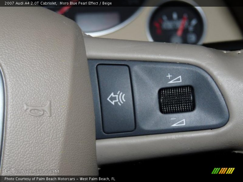 Moro Blue Pearl Effect / Beige 2007 Audi A4 2.0T Cabriolet