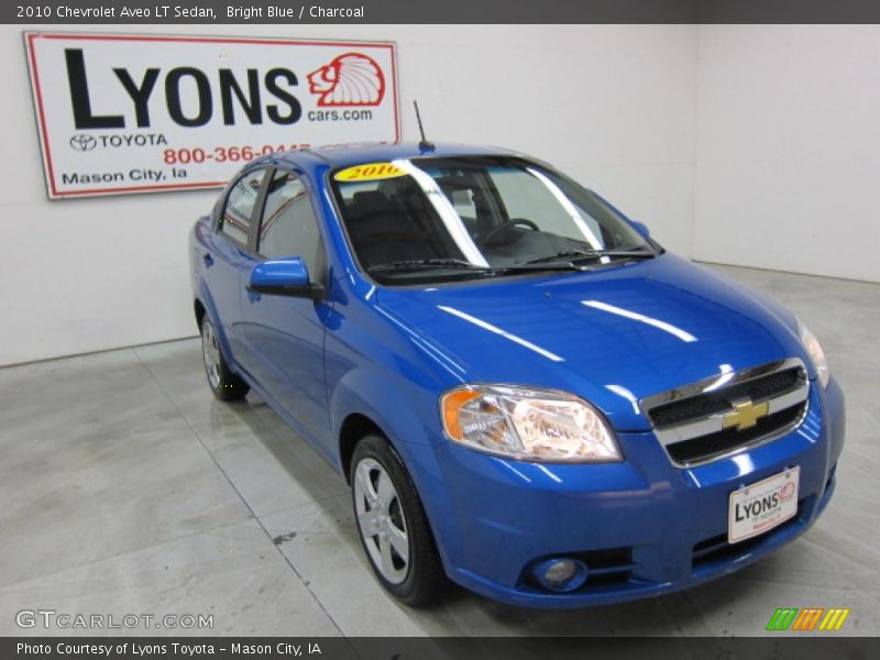 Bright Blue / Charcoal 2010 Chevrolet Aveo LT Sedan