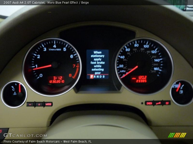 Moro Blue Pearl Effect / Beige 2007 Audi A4 2.0T Cabriolet