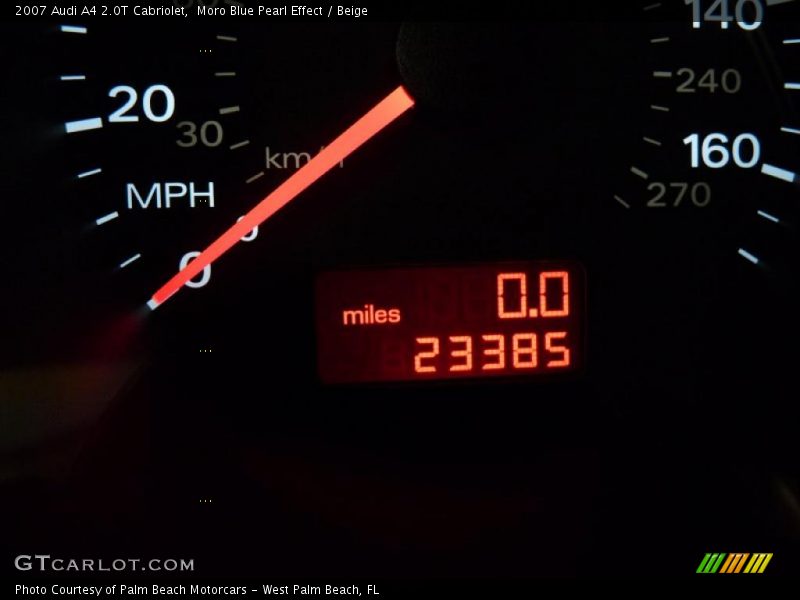 Moro Blue Pearl Effect / Beige 2007 Audi A4 2.0T Cabriolet