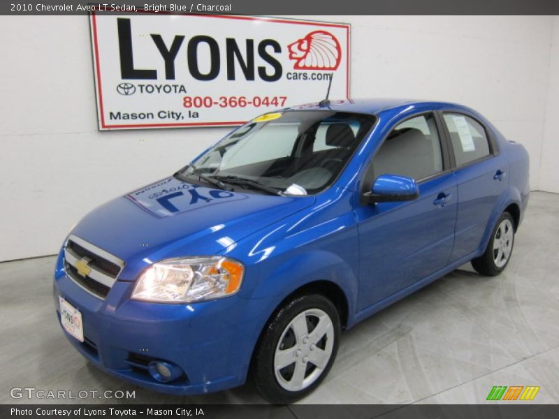Bright Blue / Charcoal 2010 Chevrolet Aveo LT Sedan
