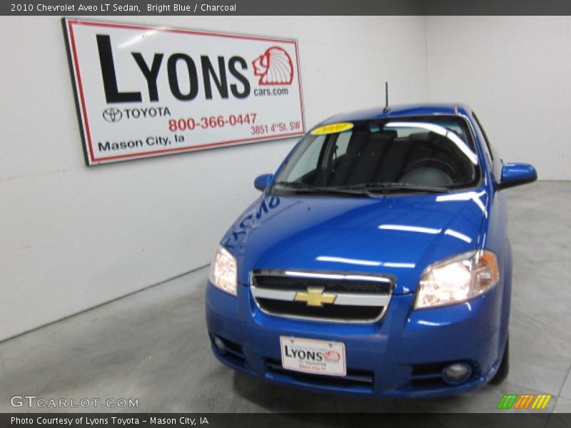Bright Blue / Charcoal 2010 Chevrolet Aveo LT Sedan