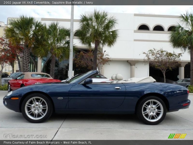  2002 XK XK8 Convertible Sapphire Blue Metallic
