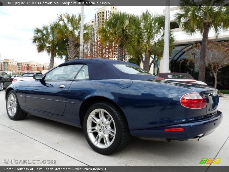 Sapphire Blue Metallic / Ivory 2002 Jaguar XK XK8 Convertible