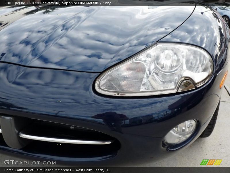 Sapphire Blue Metallic / Ivory 2002 Jaguar XK XK8 Convertible