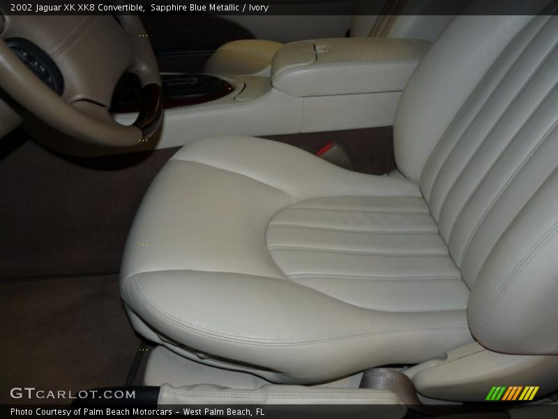 Sapphire Blue Metallic / Ivory 2002 Jaguar XK XK8 Convertible