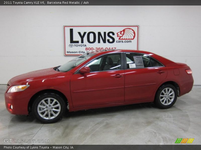 Barcelona Red Metallic / Ash 2011 Toyota Camry XLE V6