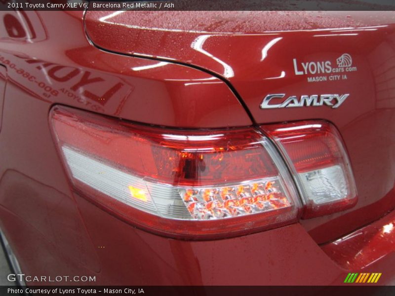 Barcelona Red Metallic / Ash 2011 Toyota Camry XLE V6