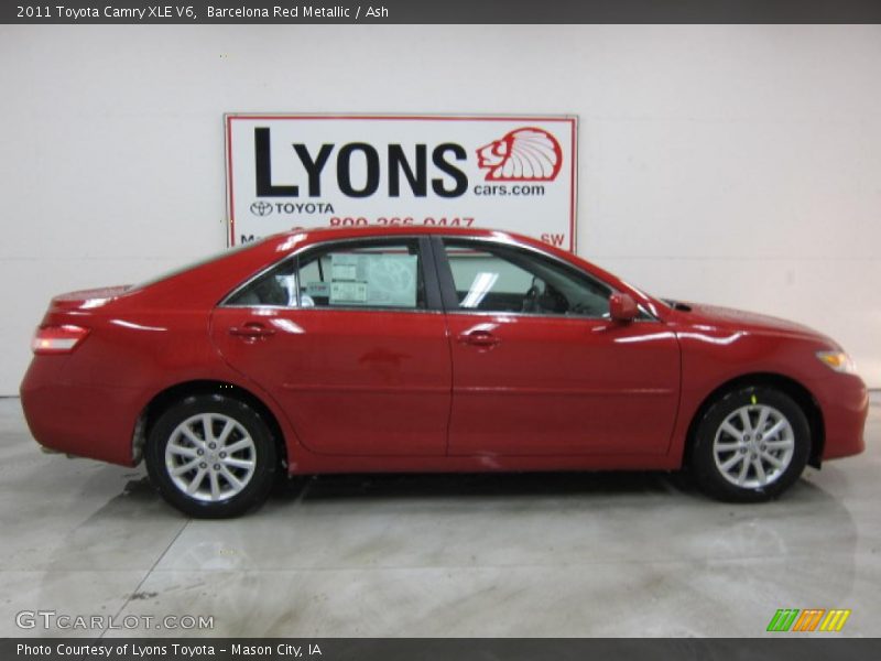 Barcelona Red Metallic / Ash 2011 Toyota Camry XLE V6