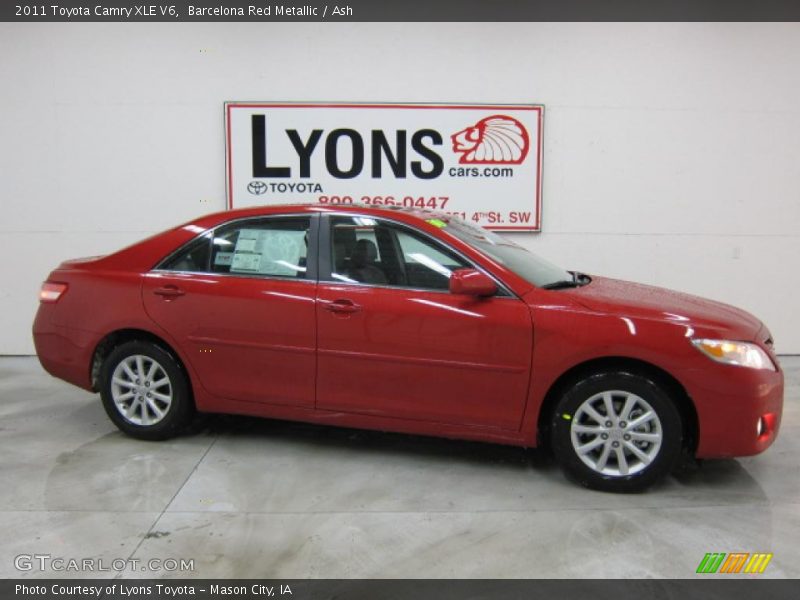 Barcelona Red Metallic / Ash 2011 Toyota Camry XLE V6