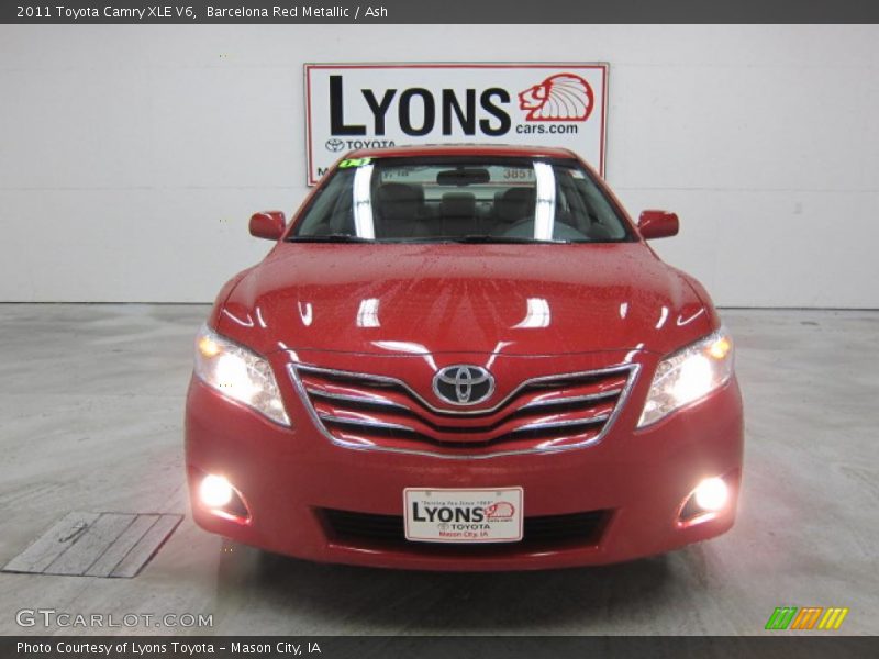 Barcelona Red Metallic / Ash 2011 Toyota Camry XLE V6