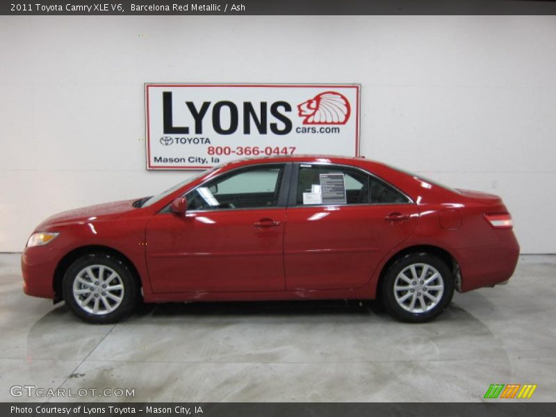 Barcelona Red Metallic / Ash 2011 Toyota Camry XLE V6