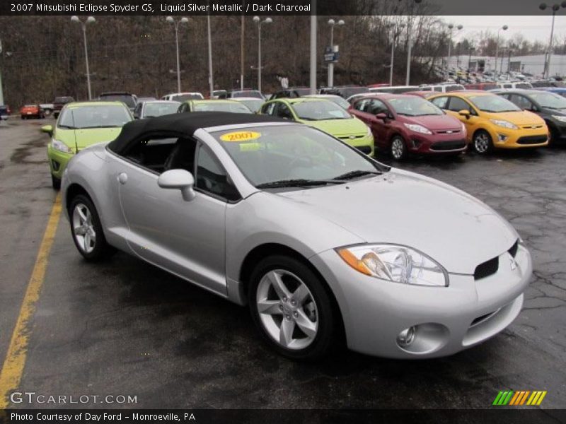 Liquid Silver Metallic / Dark Charcoal 2007 Mitsubishi Eclipse Spyder GS