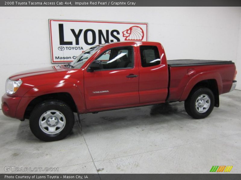 Impulse Red Pearl / Graphite Gray 2008 Toyota Tacoma Access Cab 4x4