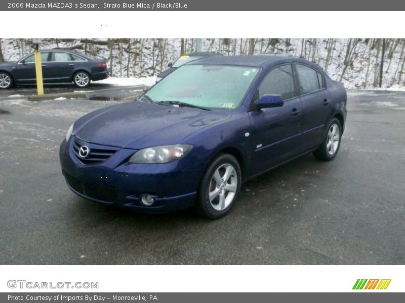 Strato Blue Mica / Black/Blue 2006 Mazda MAZDA3 s Sedan