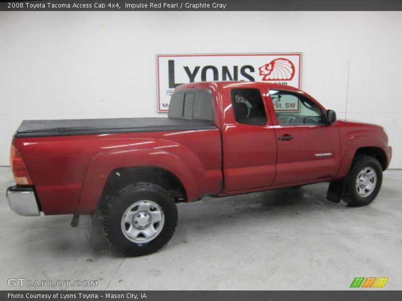 Impulse Red Pearl / Graphite Gray 2008 Toyota Tacoma Access Cab 4x4