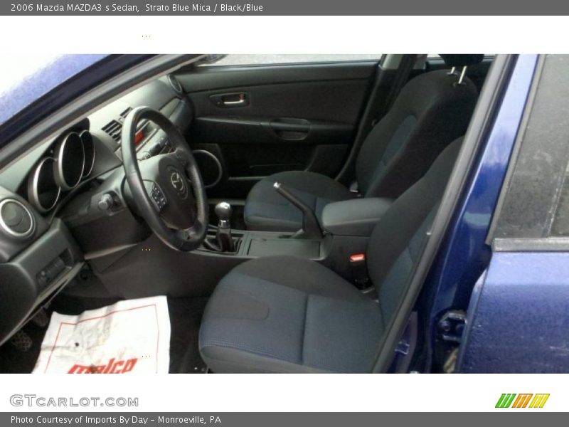  2006 MAZDA3 s Sedan Black/Blue Interior