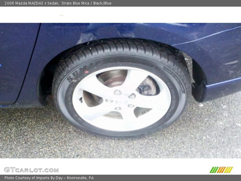 Strato Blue Mica / Black/Blue 2006 Mazda MAZDA3 s Sedan